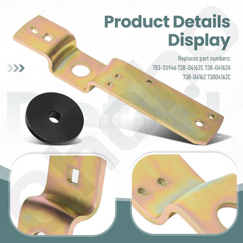 Ohoho 783-05946 Idler Pivot Bracket & 738-04162C Shoulder Spacer Compatible with MTD 13AX915T004 (2010) 13AX915T004 (2011) - Image 3